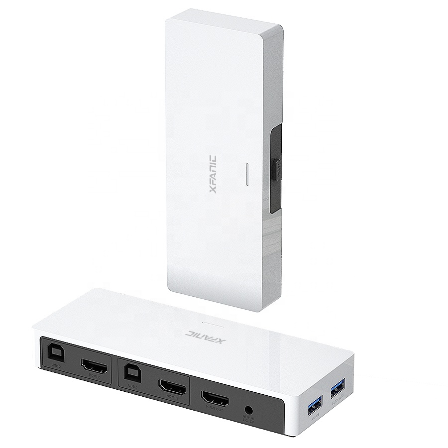 KVM переключатель HDMI 4K30Hz 2 порта коробка поделиться 2 компьютерами с одной клавиатурой мыши и одним HD монитором