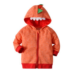 Autumn Toddler Dinosaur baby apparel Girl Cute Cartoon Hoodie Zipper Coat Outfit Baby Boy Hooded Trench tracksuits baby