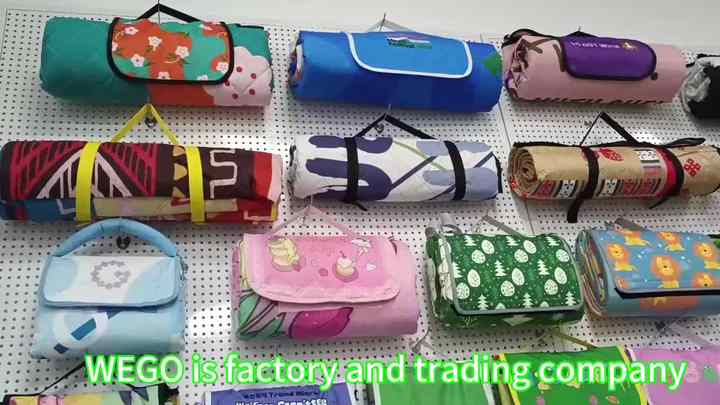 Foldable Picnic Blanket Light Weight Roll to Small Bag Mini Picnic