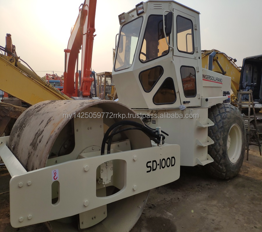 Использованные дорожные ролики ingersoll SD100 SD150 SD175/использованные дорожные ролики ingersoll с сильным вибрационным двигателем SD100 SD150 SD175