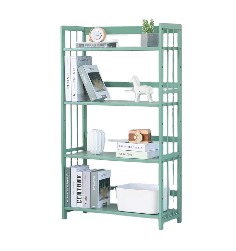 Напольная простой Книжная полка для детей и школьников для хранения стеллажи для выставки товаров Творческий книжный шкаф бамбуковые книжные полки