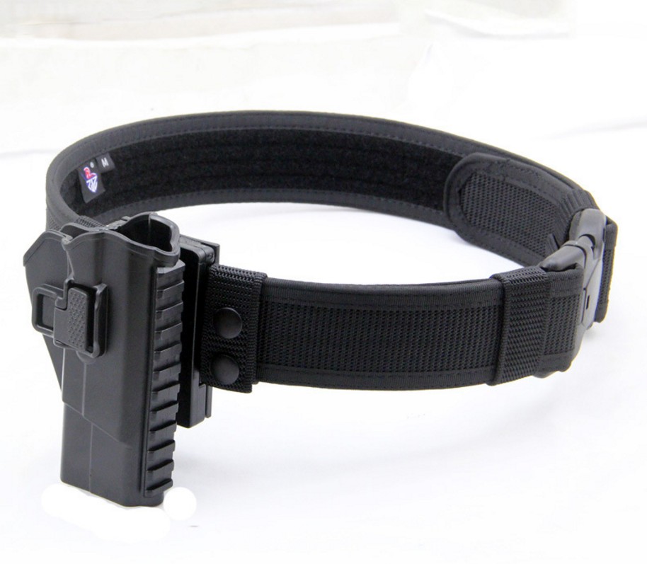 Black Safariland 146 Border Patrol Style Duty Belt Basketweave for 34-Inch Waist