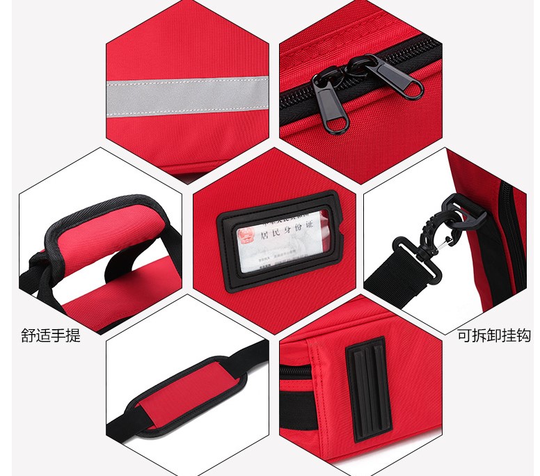 product-750-661.0824742268042 High Quality Waterproof Oxford First Aid Kit Bag Medical Emergency Storage Bag for Outdoor Travel Survival Home