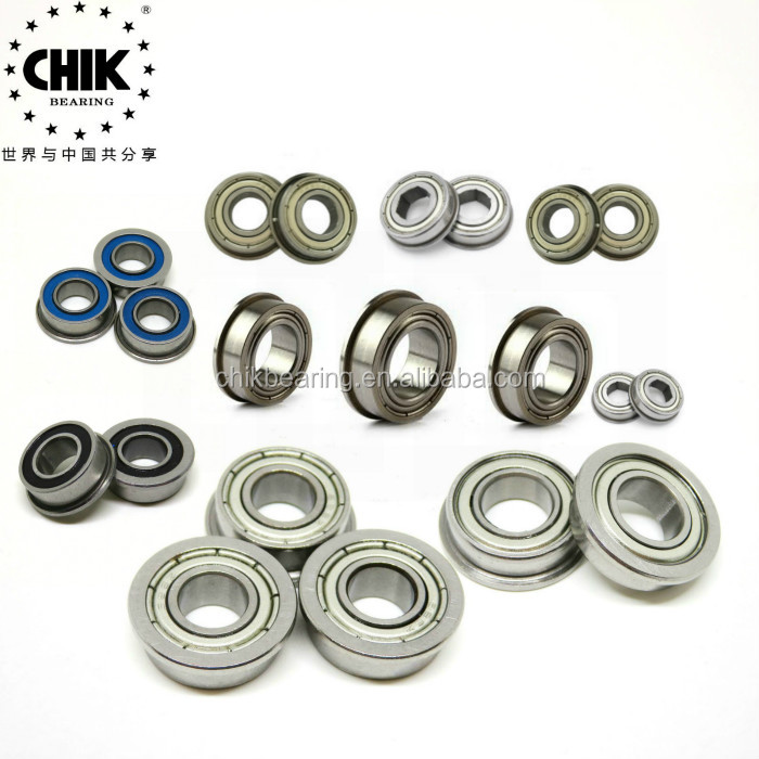 BLACK F689RS 9x17x5 mm 20 PCS Flange Rubber Sealed Ball Bearing F689-2RS