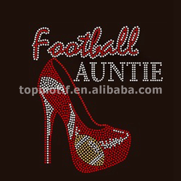 Iron on Rhinestone Transfer Put a Praise on it PINK RIBBON High Heel Shoe