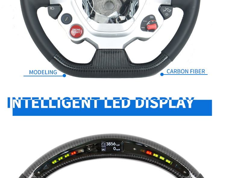 For 458 488 599 F430 f12 G-TC4LUSSO Custom Al-cantara carbon fiber steering wheel racing wheel convertible