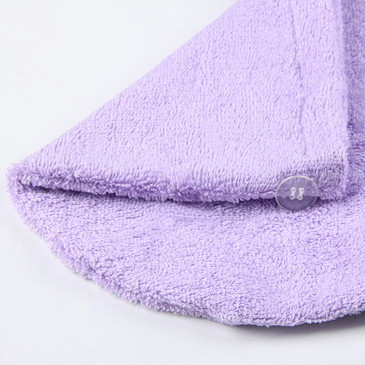 High quality wholesale soft cotton quick dry high absorbent wrap hair towel