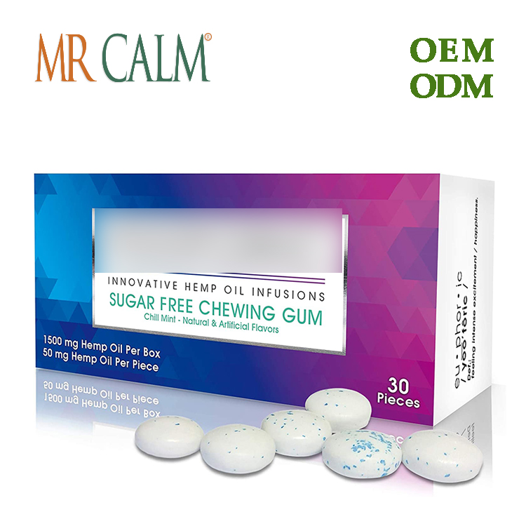 Жевательная резинка CBD gummies поддерживает снятие стресса и освежает дыхание CBD частная этикетка