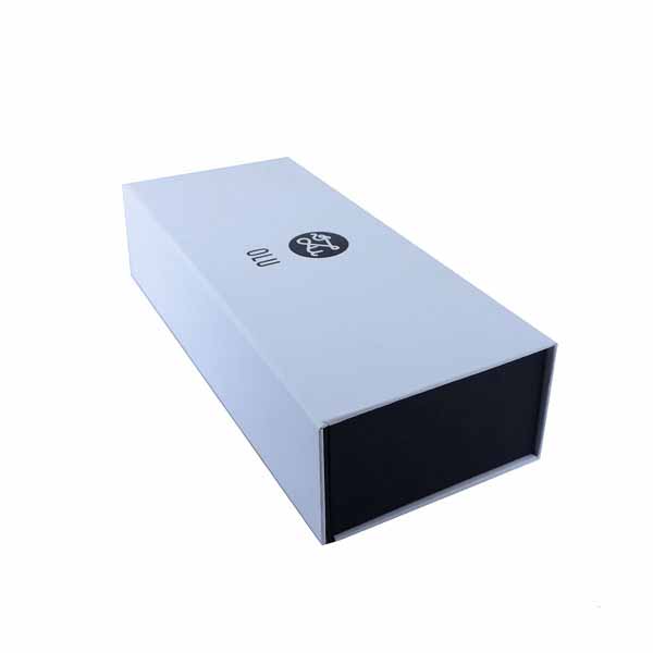 Recyclable cardboard flat folding gift box with magnetic lid