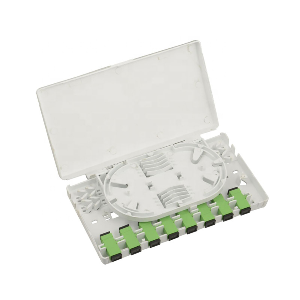 8 Core 8 Ports FTTH Floor Distribution Box Wall Mounted Mini Termination Box