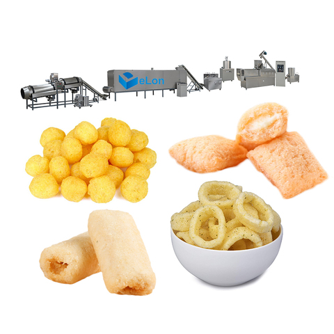 corn rice cereal wheat puff core filled puff stick bar extruder