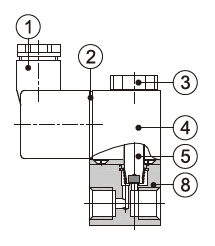 2V Series DC 12 Volt Pneumatic Solenoid Valve 2 Way 2 Position Direct Drive