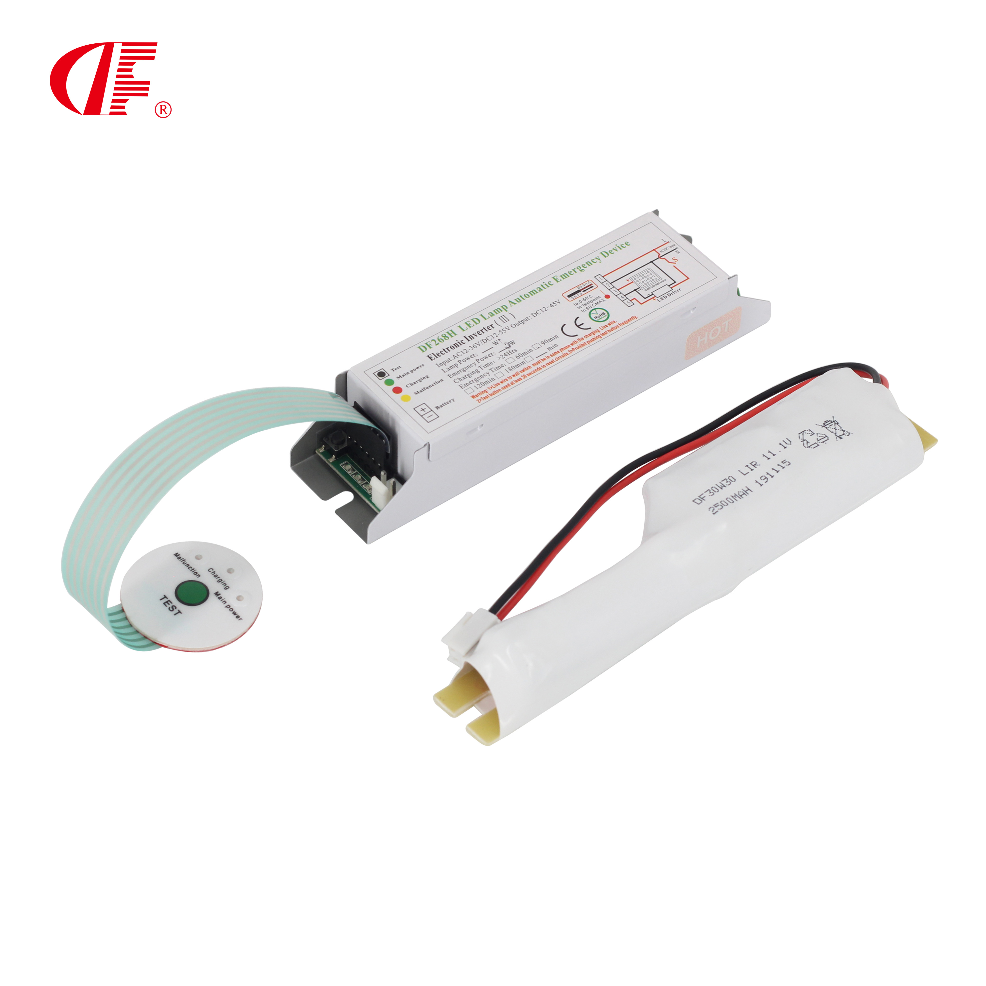 SAA certificate led reduced power emergency lighting module for led light 25W 2hours