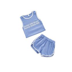 Design  Boutique pajamasTwo Piece Clothing 2020 New Fashionable Top Quality Spring Ruffles and Letter Printing Kids Girls