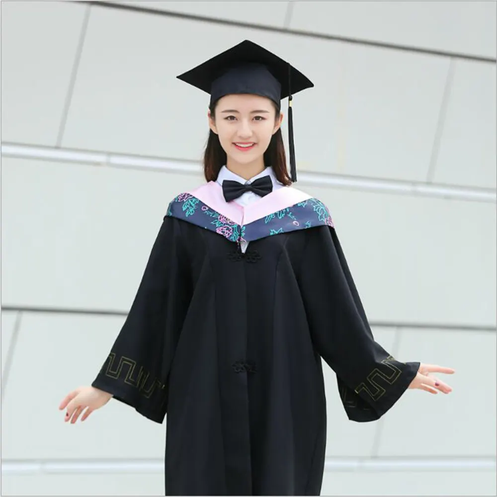 Groothandel Graduation Kleding Aangepaste Bachelor Kleding Graduation Gowns. 