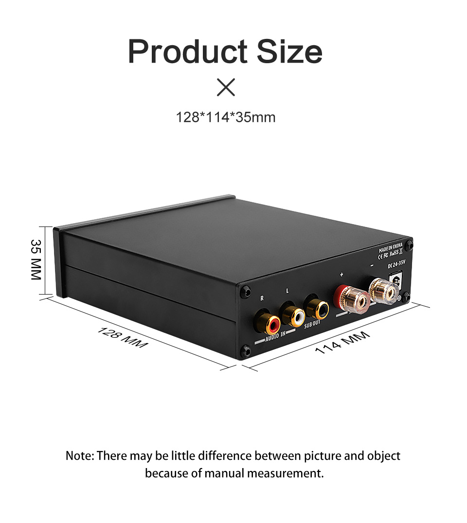 AIYIMA A3001 TPA3255 サブウーファーパワースピーカーアンプ 300W