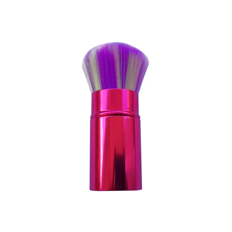 Color Hair custom cosmetic brushes Retractable Kabuki Brush Powder Brush