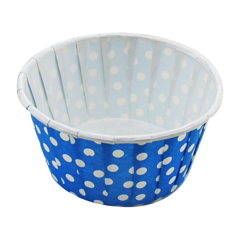 Brown with White Dots Disposable -100 pc. Floret Brioche Cup Bake and serve brioche floret paper baking cups self- standing mold