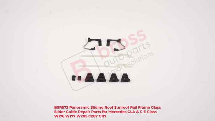 BSR533-2 4 stuks zonnedakrailframe glasgeleider reparatiebeugel voor Mercedes CLA ACE klasse W176 W177 W205 C207 C117 kopen vanaf een prijs van 8.03