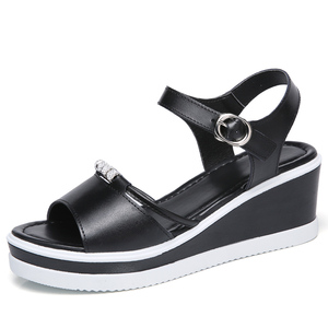NEWFashion flat Women Wedges summer sandals for women PU outsole leather upper Crystal decoration women slide sandals shoes NEWFashion flat Women Wedges summer sandals for women PU outsole leather upper Crystal decoration women slide sandals shoes