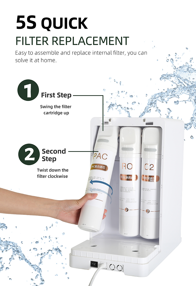 Filterpur electronic cooling desktop automatic direct drinking smart water dispenser