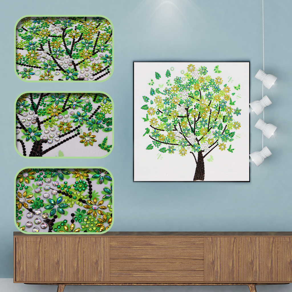 Wholesale diamond painting four seasons tree collection DIY crystal diamond painting 5D special shape diamond painting