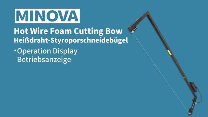 MINOVA Hot Wire Foam Cutter – Precision Worktable With Elevated Rail, 660°F Adjustable Temp, For EVA, Sponge, KT Board & Polystyrene