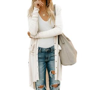 Warm Long Knitted Cardigan Female Knitting Long Sleeve Autumn Sweaters Women Cardigan Casual Cardigans For Women Knitwear Pocket
