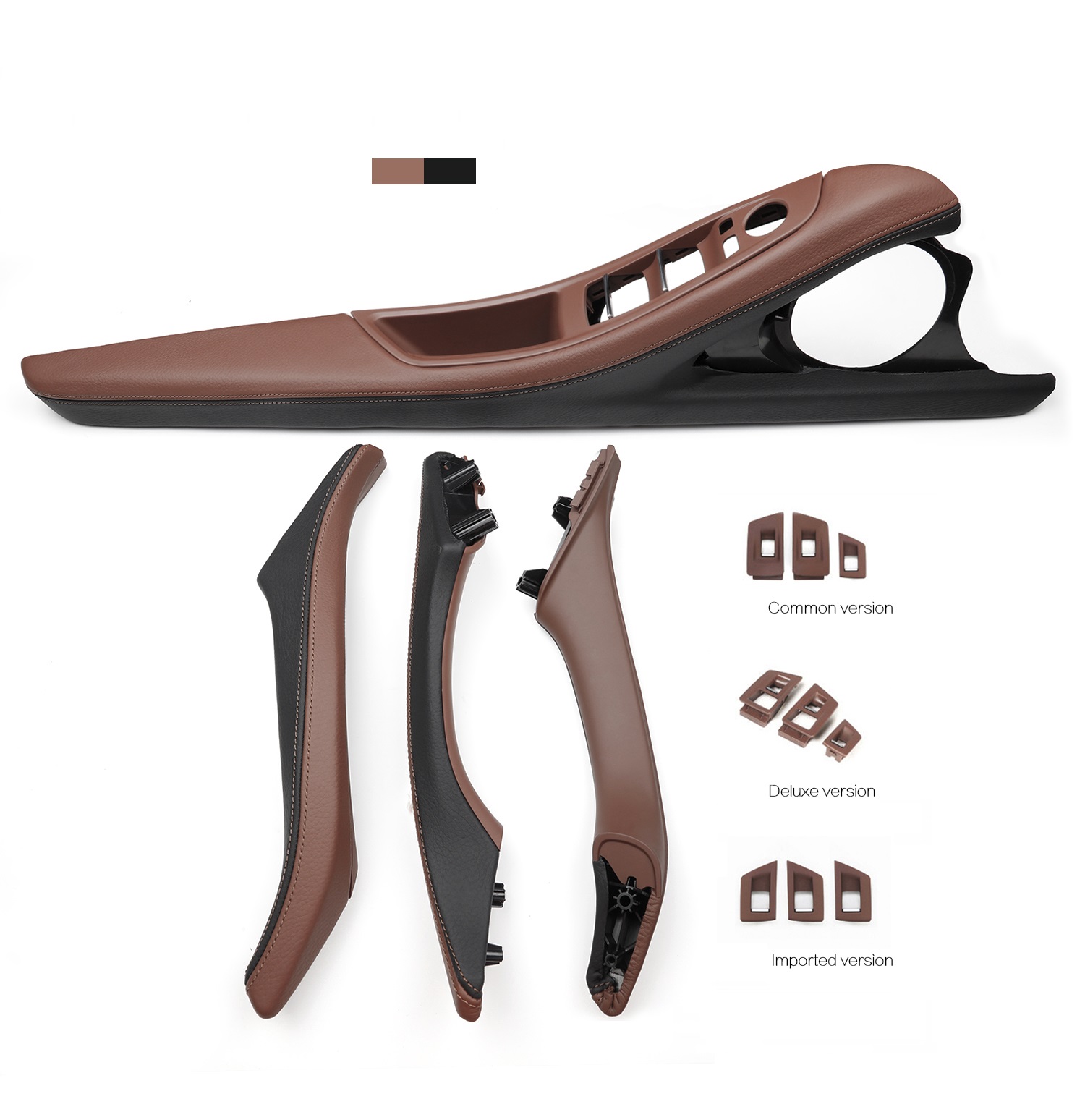 Подлокотник для внутренней двери автомобиля, ручка для межкомнатной двери с кожаной ручкой, 8 шт. для BMW F10/F11/F18