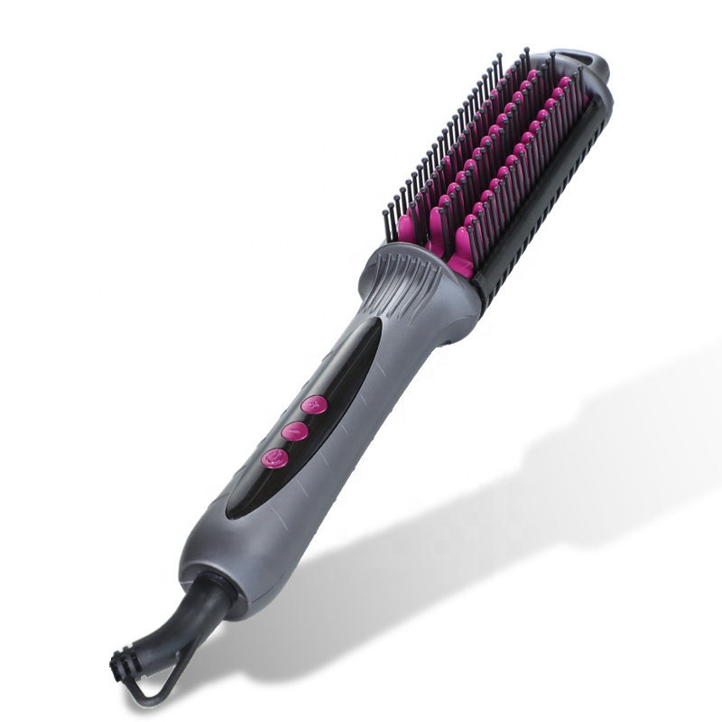 Красота личный уход Горячая расческа выпрямитель для бороды против спутанных волос электрическая Ионная Щетка для волос гребни керамическая щетка для выпрямления волос