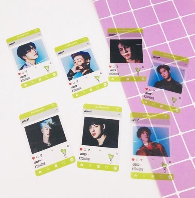 Sedex утвержденный заводской заказ Жесткий Мягкий водонепроницаемый прозрачный ПВХ прозрачный Печатный креативный стиль Ins Idol фотокарты