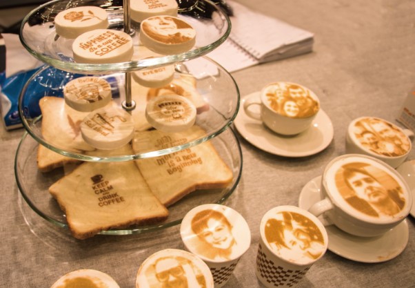 3D Digital Edible inkjet latte art coffee printer machine pizza cake printer latte DIY food printer for sale