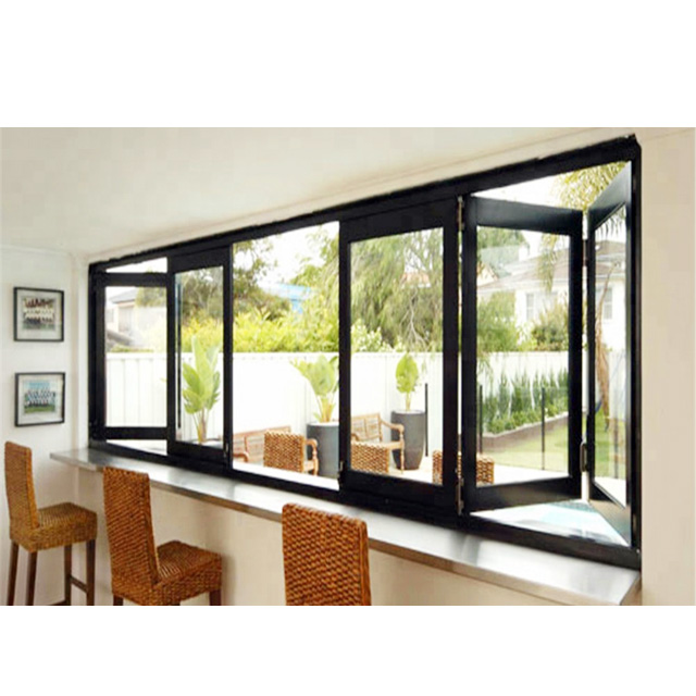 2020 high quality and Best price sound proof Aluminium Windows bifold glass window screens bifold aluminium doors and windows