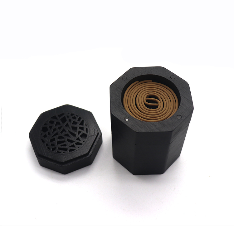 Octagon incense holder black bamboo incense stick with store