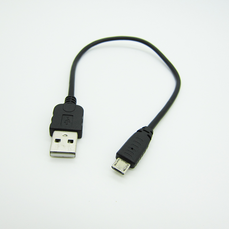 Оптовая продажа, короткий USB-кабель для зарядки Micro USB, зарядный кабель для портативного внешнего аккумулятора