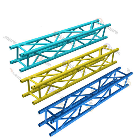 黑色黄色铝桁架展示展览灯光舞台贸易展展位290毫米方形三角形桁架