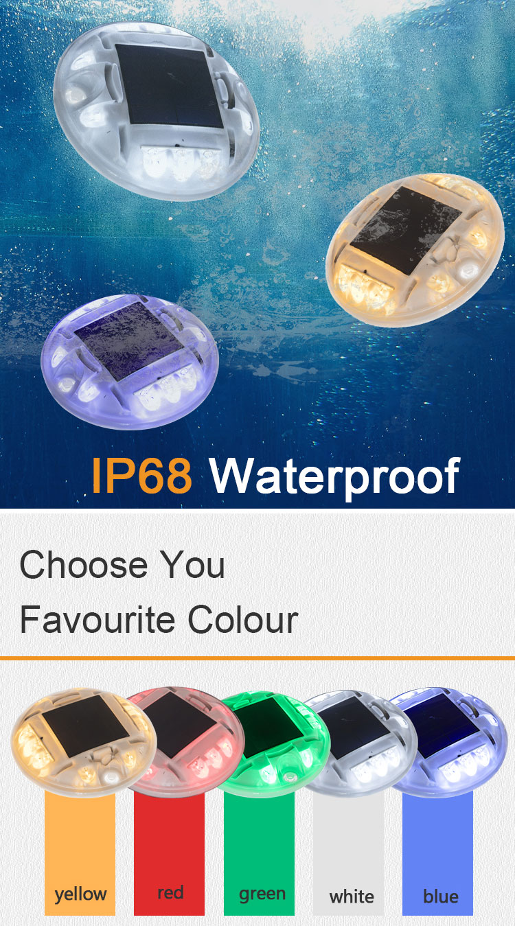 Promotion Rechargeable Roadway Safety Abs Plastic Pathway Light Led Solar Cat Eye Road Stud