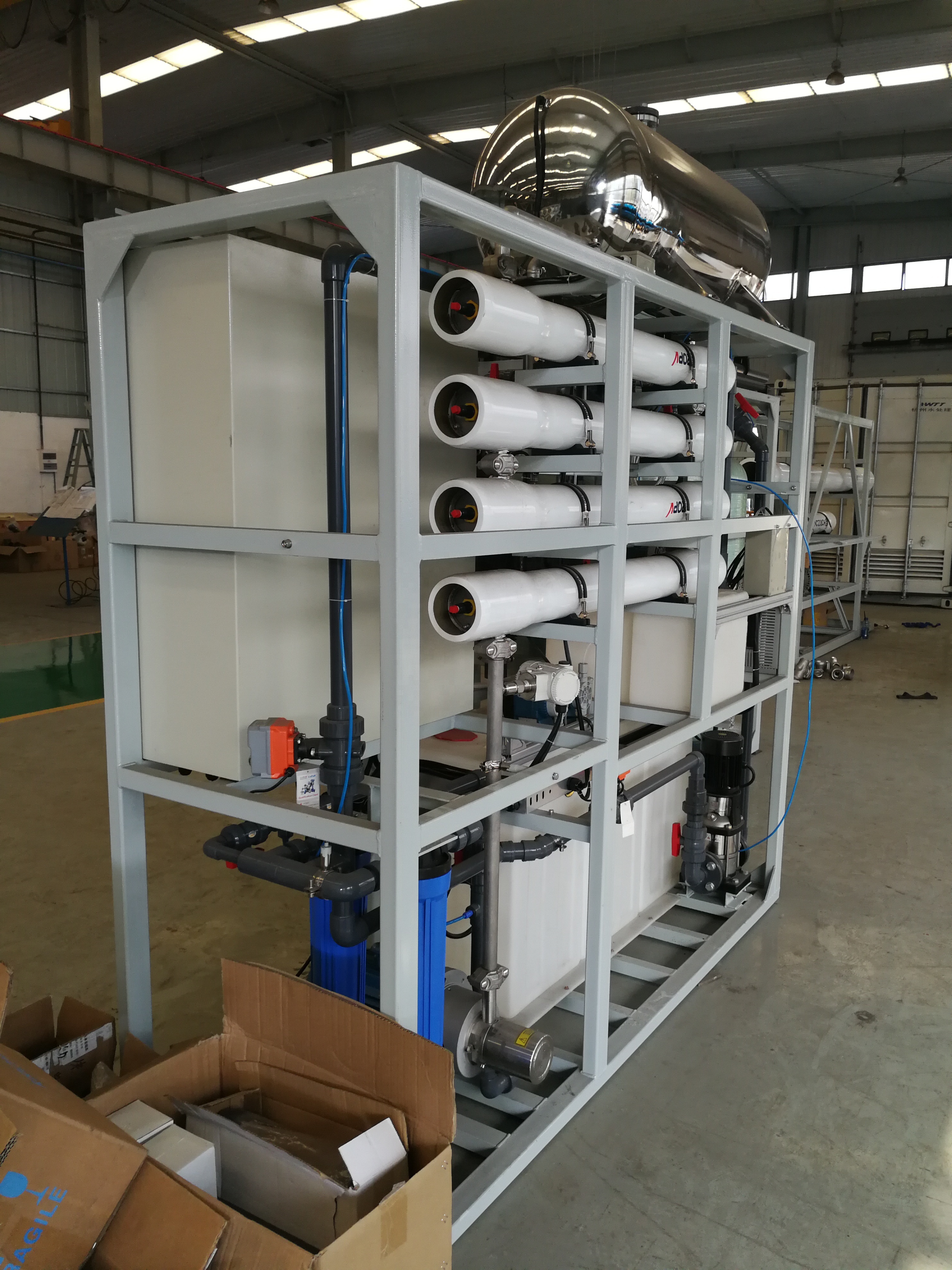 精致结构制造反渗透海水淡化系统容器海水淡化设备