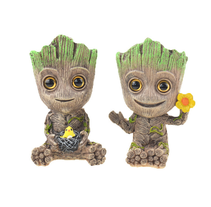 Стражи Галактики Грут игрушка ручная ручка цветочный горшок