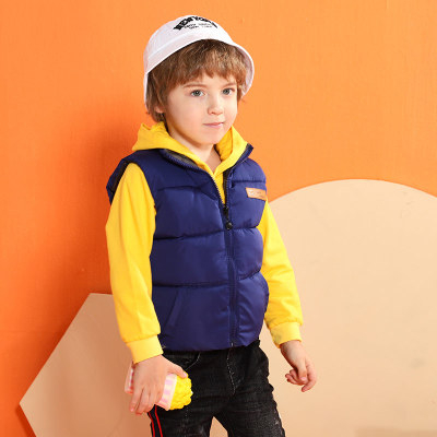 Плотный детский зимний пуховой жилет, Теплый Стильный детский жилет