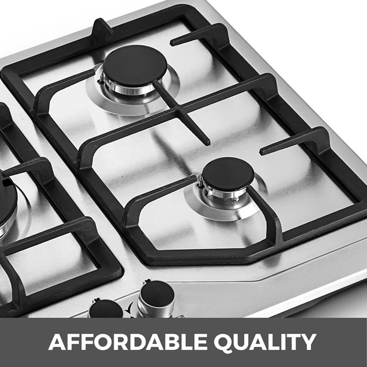 Gas stove 86cm five stainless steel embedded furnace SR-HBS5702 European standard 220V