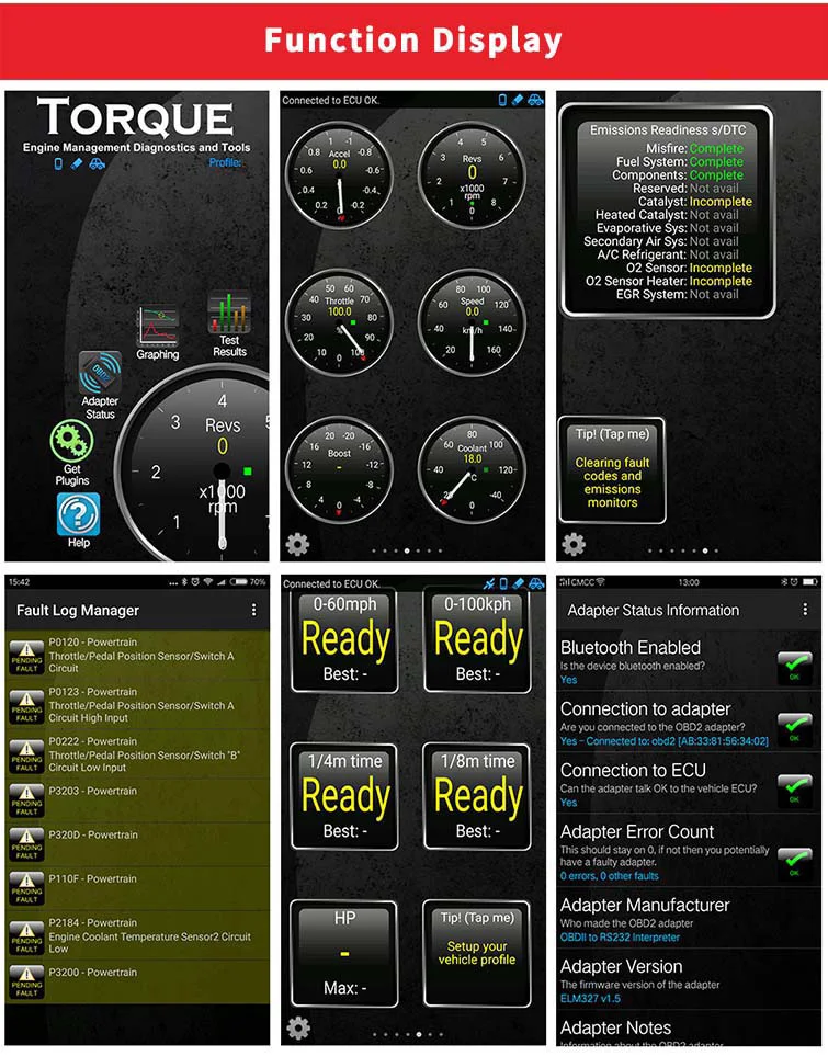 Android car scanner  KW903 EML327 mini Wireless BT V1.5 Auto ODB 2 code reader pic18f25k80 OBD2 Diagnostic Tools