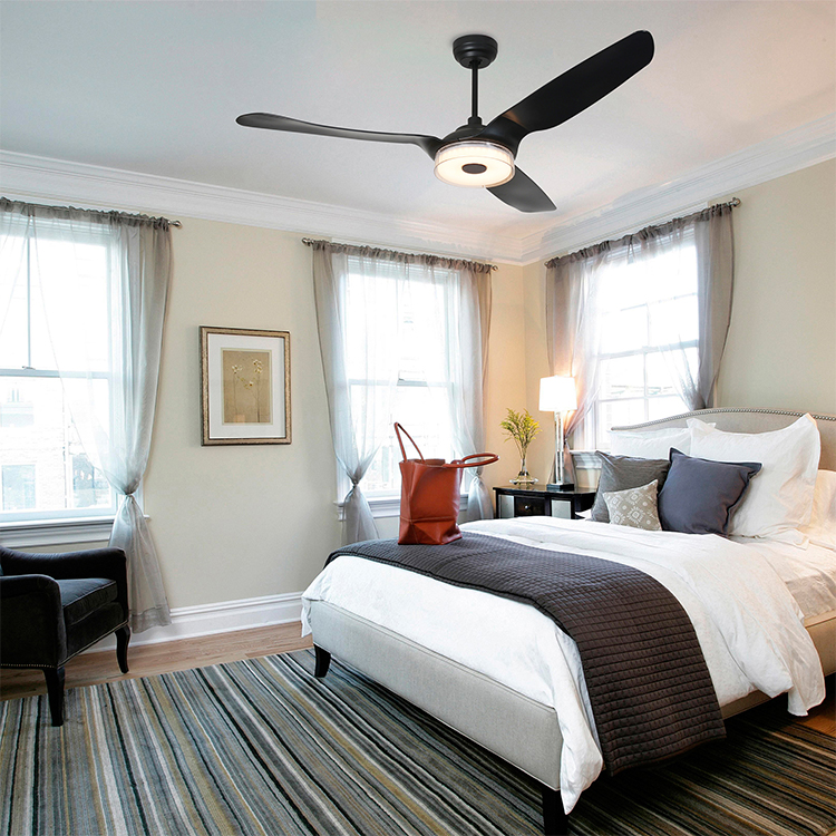 ABS blades 52 inch dc motor DC ceiling fan with light modern lighting with remote control
