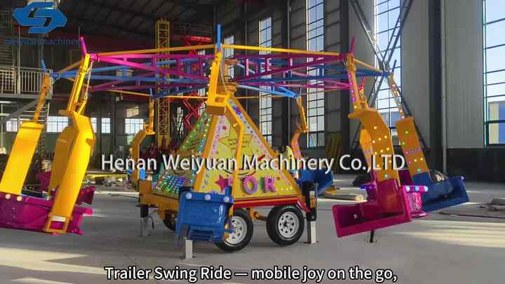 Amusement Rides Trailer Mounted Park Attractions for Park Portable ...