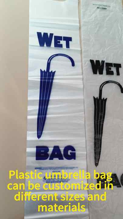 Clear Wet Umbrella Bag Durable, Disposable Customizable - Main Image