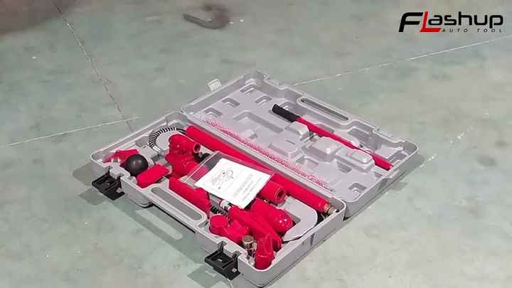 10 Ton Auto Shop Tool Lift Hydraulic Porta Power Body Frame Repair Tools Jacks Auto Repair Kit