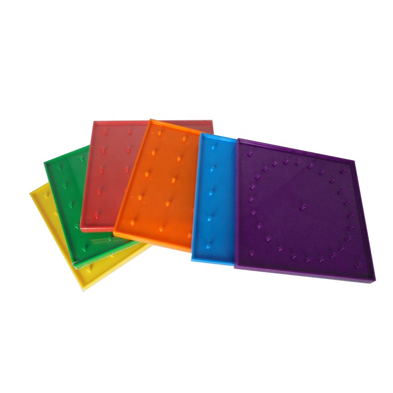 15 см 6 видов цветов математика учебные Развивающие DIY geoboard с резиновыми лентами