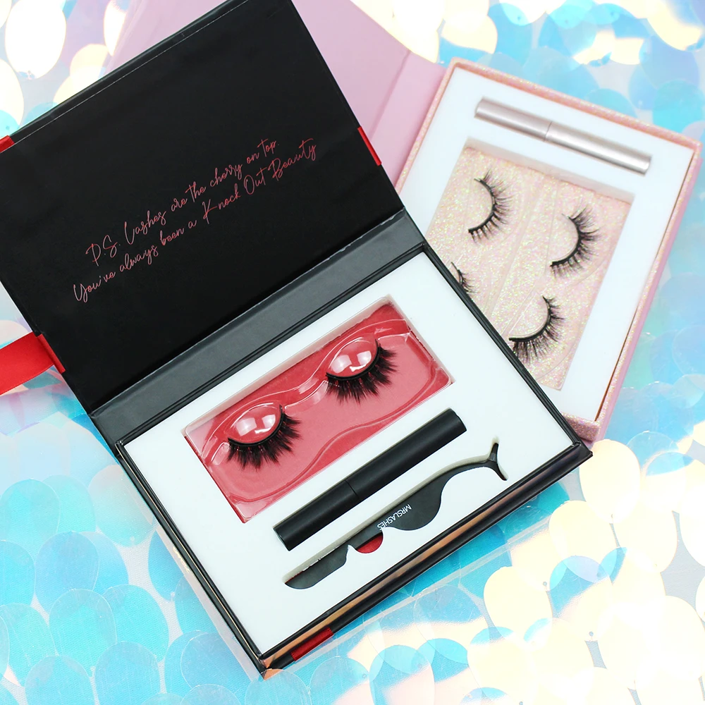 3d Магнитные ресницы с пинцетом и логотипом на заказ, поставщик норковых ресниц