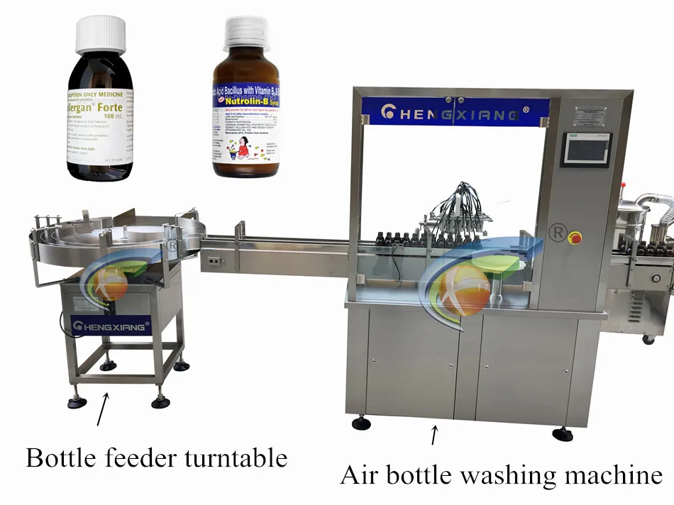 Adjustable 50-500ml glass and plastic bottle air jet washing machine plastic bottle blowing machine