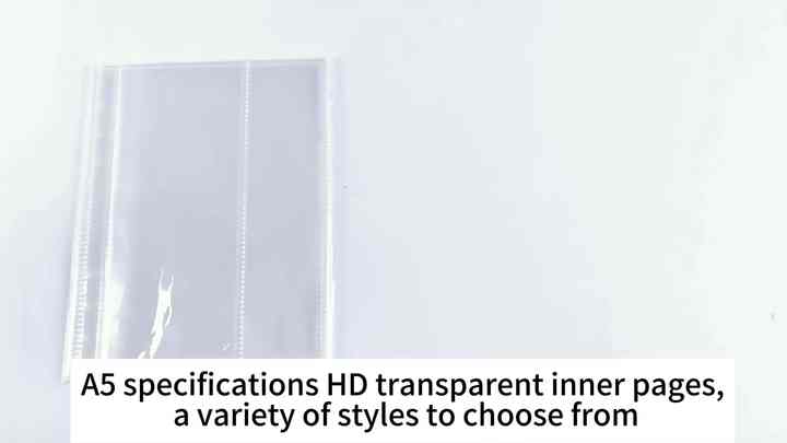A5 Binder Sleeves PP Photocard Pockets Refill Page Sheet Protectors Plastic  Trading Card Sleeve for 6 Ring Photo Album Binders